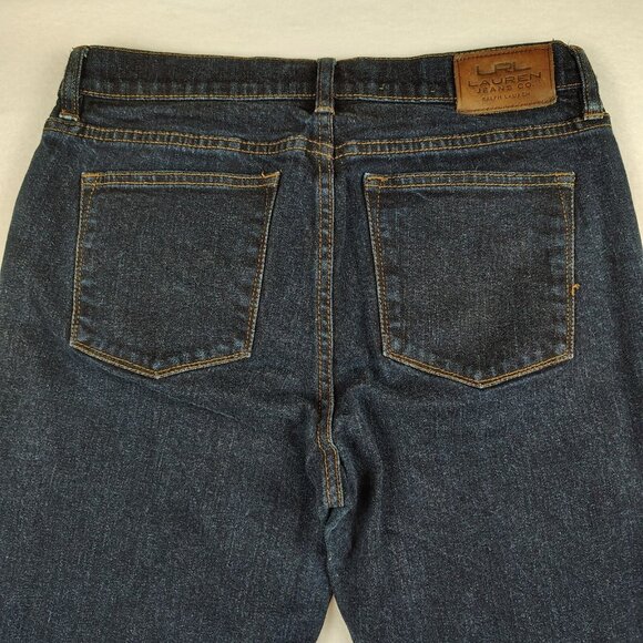 Lauren Ralph Lauren Classic Bootcut Dark Denim Jeans sz 8 - Picture 6 of 9